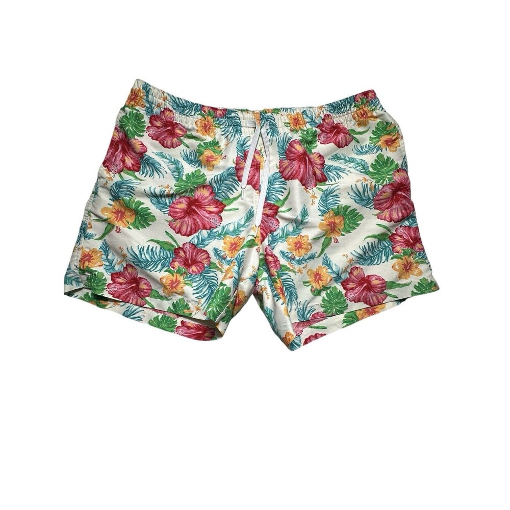 Chubbies Swim Trunks Men’s‎ XL 5.5 Inch Inseam Lined Multicolor Floral #I17-3